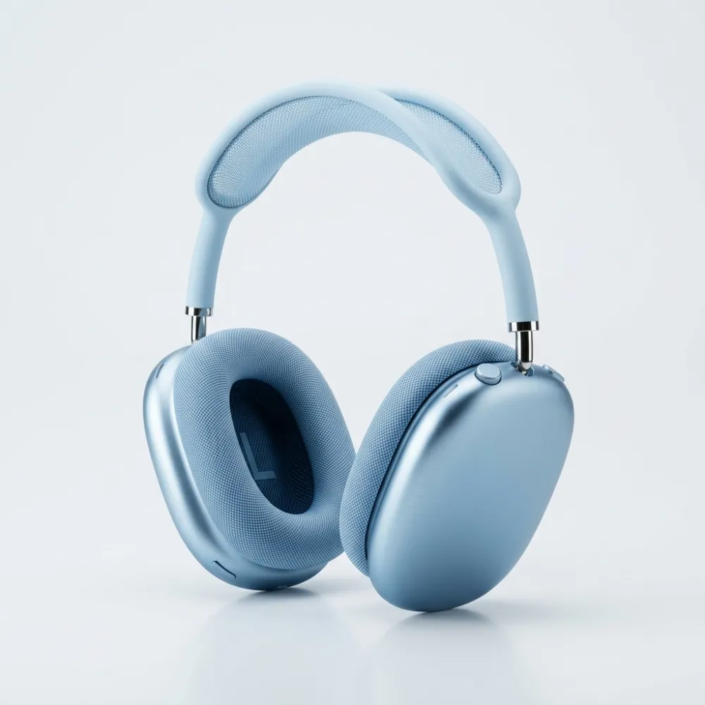 Apple AirPods Max (2020, Lightning) - Celeste vista posteriore