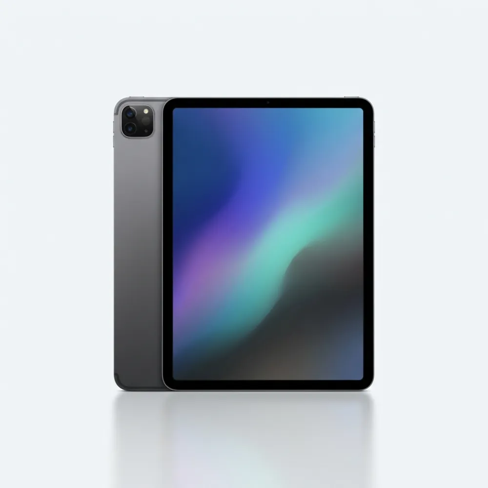 Apple iPad Pro 11 pollici M1 (2021) 3a generazione, Grigio Siderale 256GB Wi-Fi + Cellular vista frontale