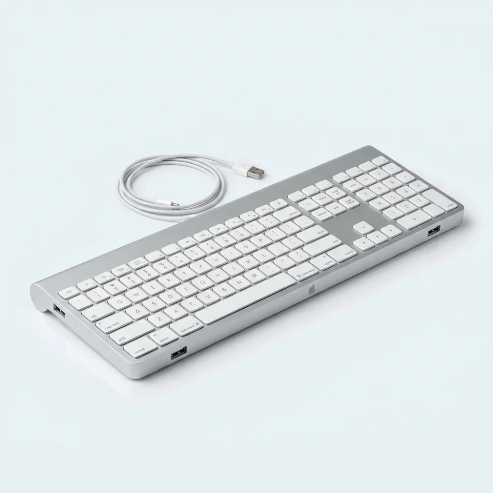 Apple Keyboard (Layout casuale) vista posteriore