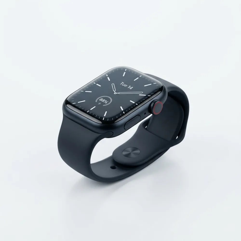 Apple Watch Series 7 (2021) 45mm, Mezzanotte GPS – Ricondizionato grado Buono Apple Watch Series 7 (2021) 45mm, Mezzanotte GPS vista posteriore