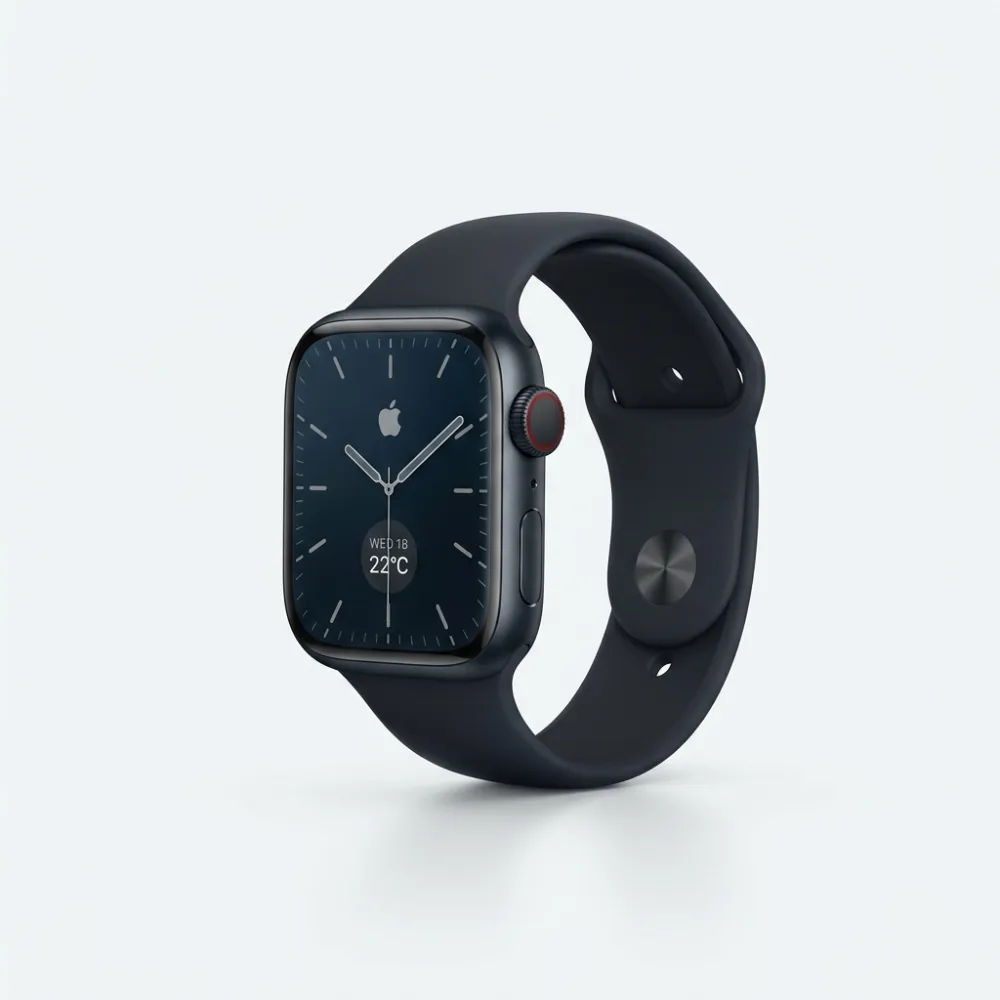 Apple Watch Series 9 (2023) 41mm, Mezzanotte GPS – Ricondizionato grado Buono Apple Watch Series 9 (2023) 41mm, Mezzanotte GPS vista posteriore